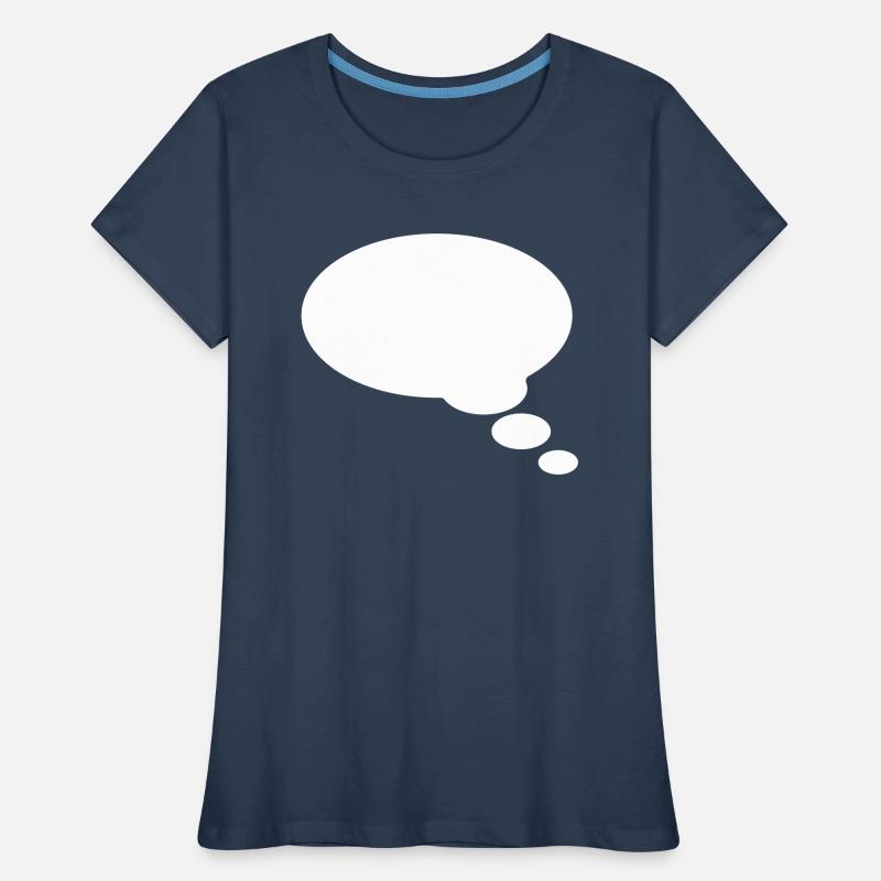 Sprechblase, Textblase, Comic bubble, Dein Text Frauen Premium Bio T-Shirt