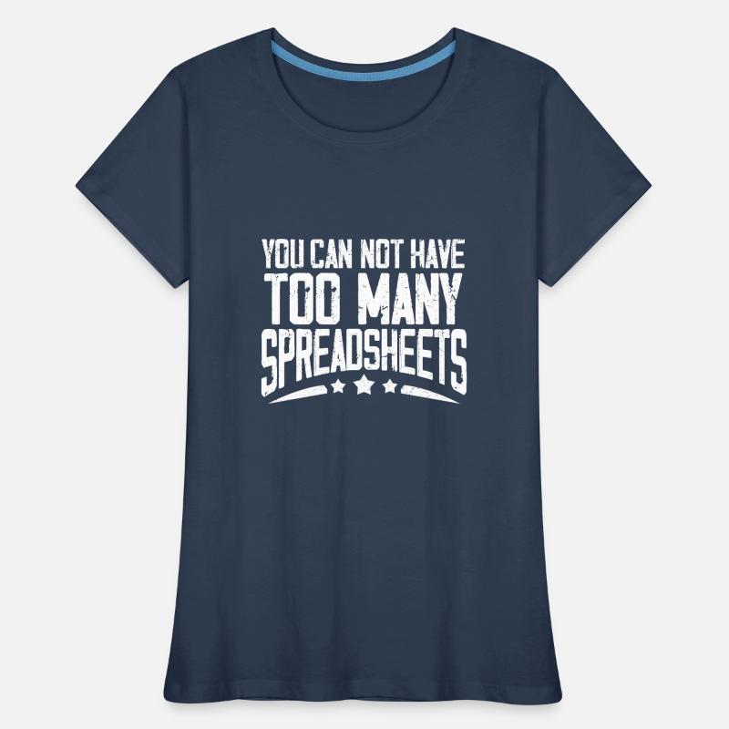 Spreadsheet Legend Tabelle Buchhalter Controller Frauen Premium Bio T-Shirt