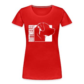 Rottweiler Profil Chiens Chien Wilsigns - T-shirt bio Premium Femme - bleu marine - Devant - Mia (176cm)