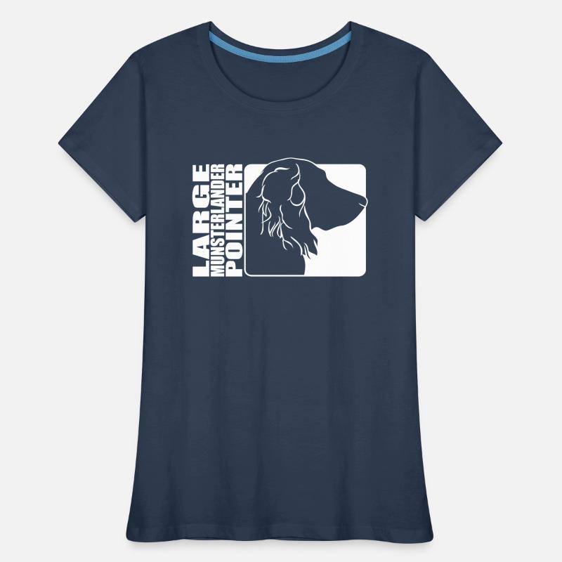 Large Munsterlander Pointer Profil Hunde Wilsigns Frauen Premium Bio T-Shirt