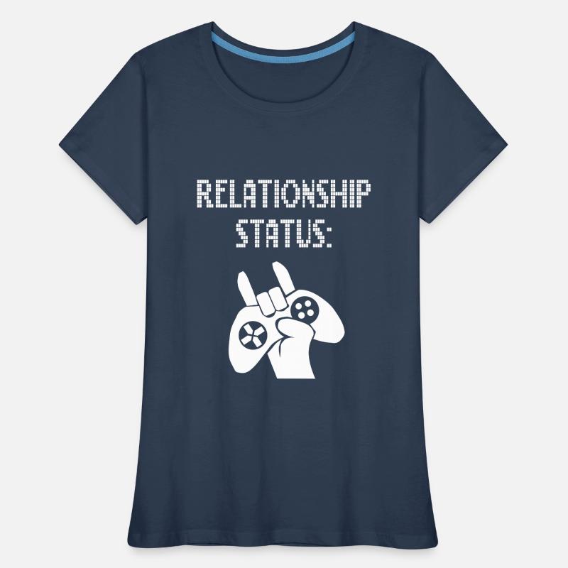 Game Player Relationship Controller Online Graphics Women's Premium Organic T-Shirt