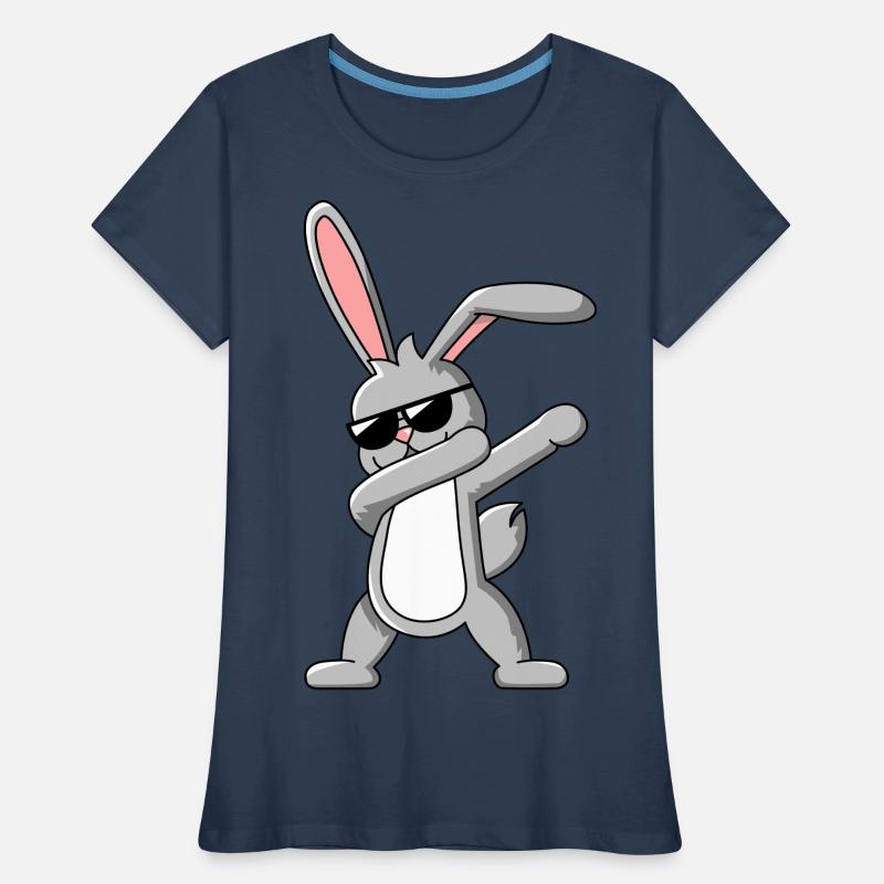 Dabbing Rabbit - Funny Dab Dance Easter Design Women's Premium Organic T-Shirt