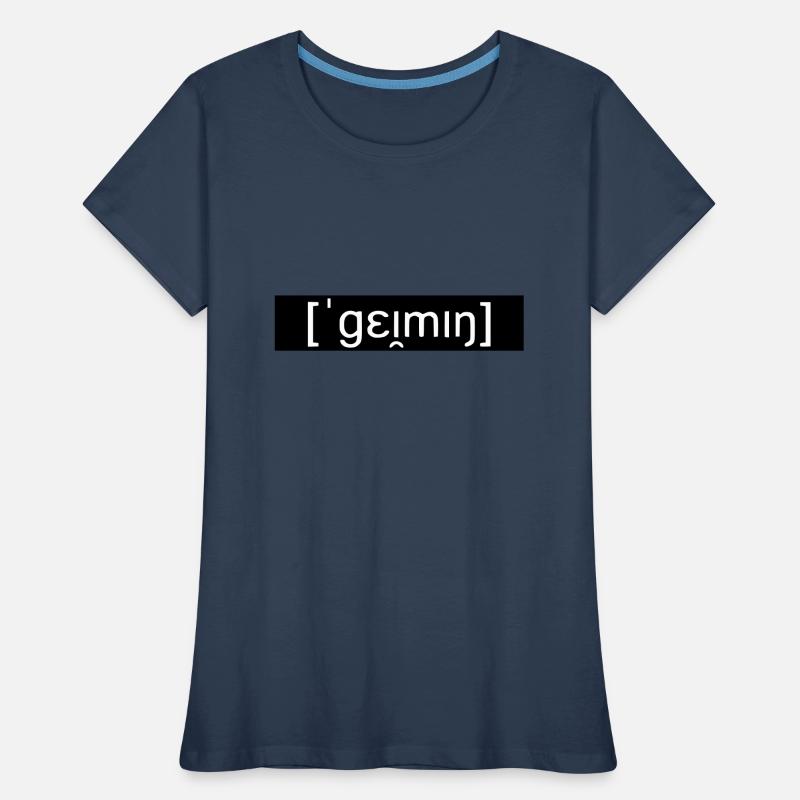 GAMING LAUTSCHRIFT / phonetic script - SIMPLE Frauen Premium Bio T-Shirt
