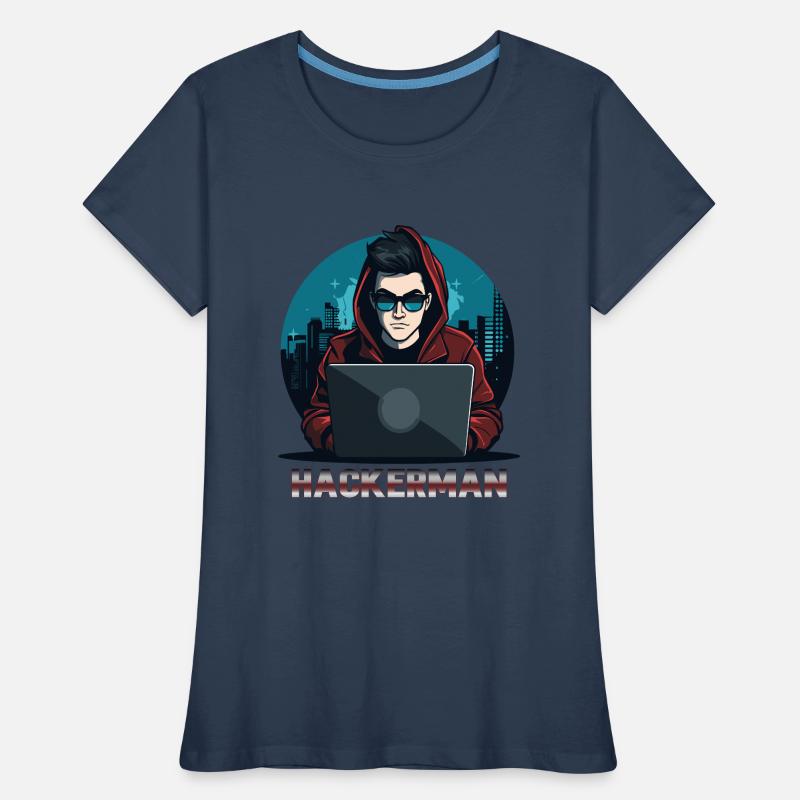 Cool Hacker Codage Spécialiste de l’informatique Hackerman T-shirt bio Premium Femme