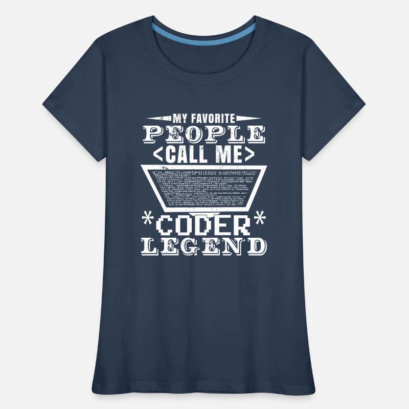 Légende du codeur T-shirt bio Premium Femme