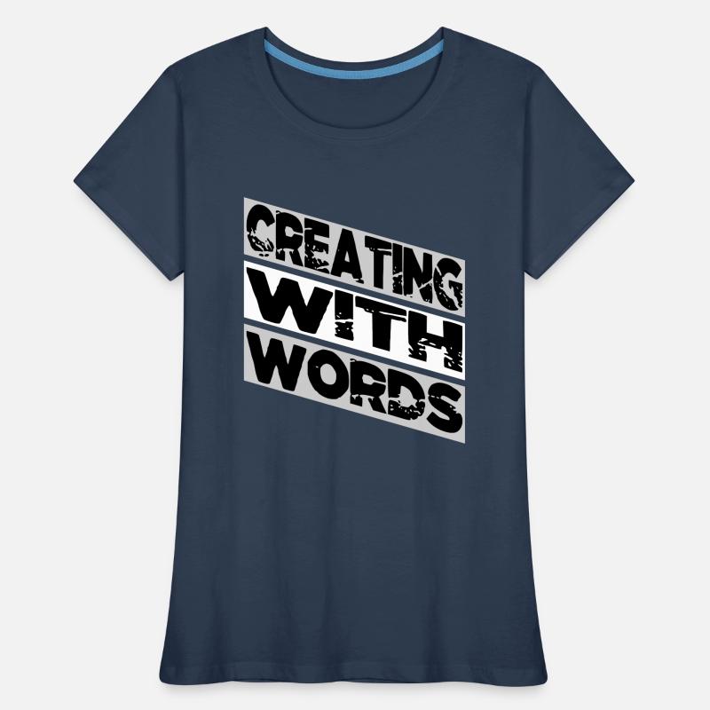 creative projects writing techniques funny happy Frauen Premium Bio T-Shirt