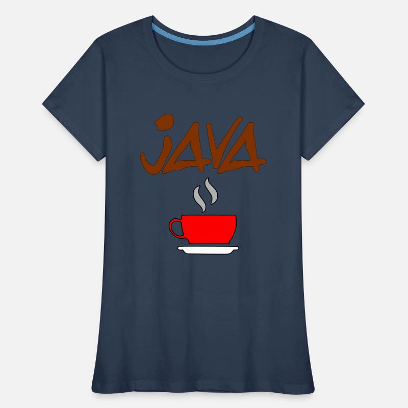 java kaffee Frauen Premium Bio T-Shirt