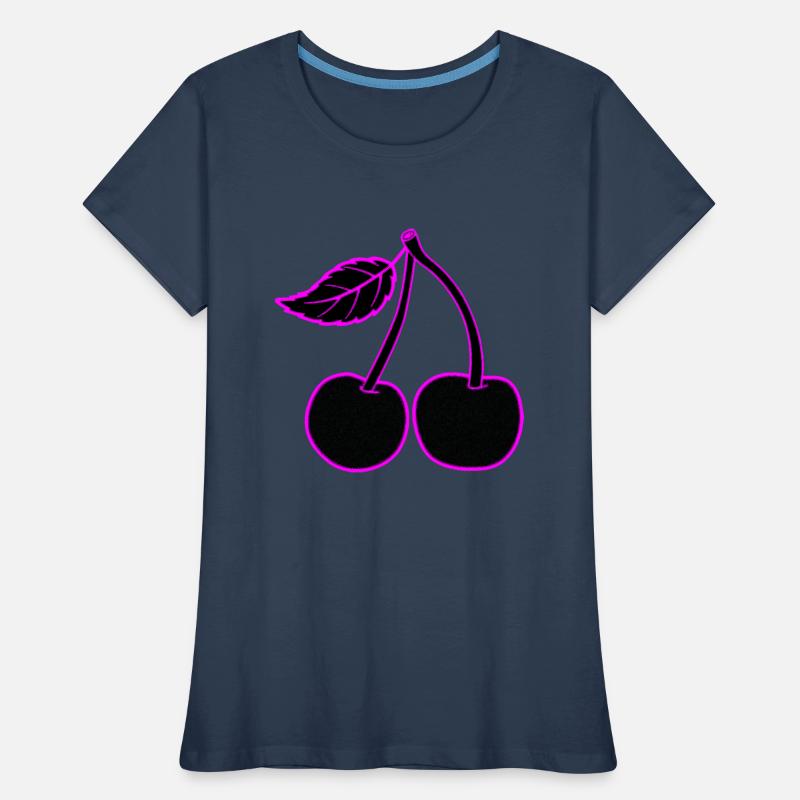 Neon Kirsche Pink, dezent oder präsent Frauen Premium Bio T-Shirt