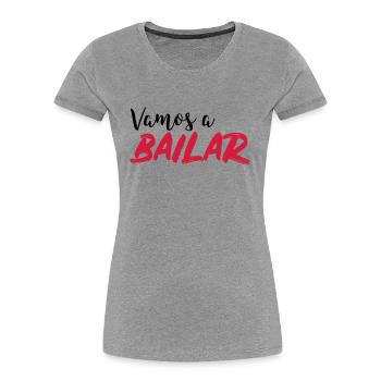 Vamos a bailar - Chemise de danse - T-shirt bio Premium Femme - bleu marine - Devant - Mia (176cm)