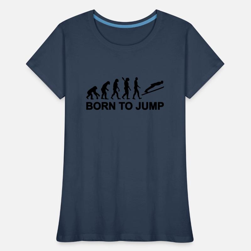Évolution Saut à ski T-shirt bio Premium Femme