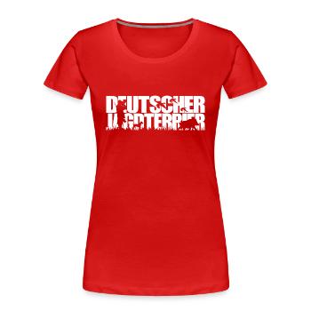 DEUTSCHER JAGDTERRIER Jagdhunde Jagdhund Wilsigns - Frauen Premium Bio T-Shirt -  - Vorne - Mia (176cm)