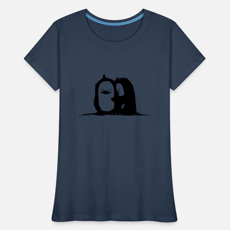 Penguin cuddle time Women's Premium Organic T-Shirt