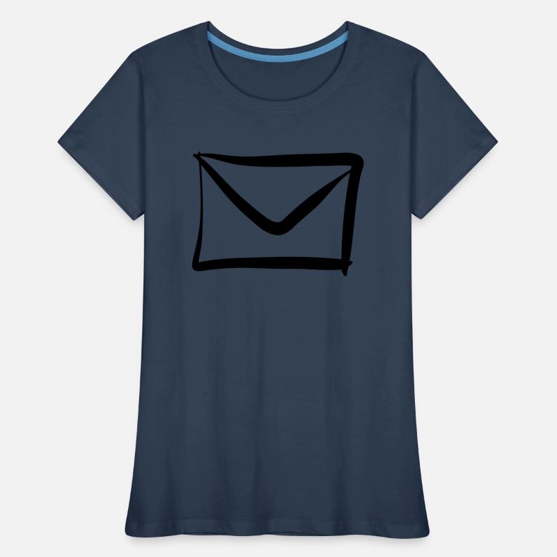 Letter / Envelope icon. Post / E-Mail. Women's Premium Organic T-Shirt