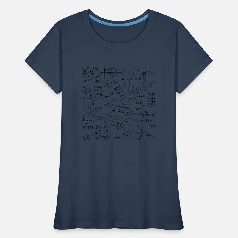 Math Equation Pattern, Cool Quadratic Formula Geek Women's Premium Organic T-Shirt
