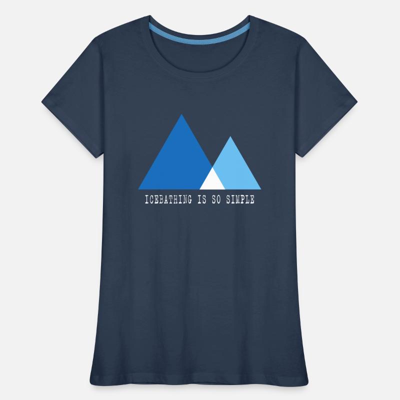 Ice baths Winter bath Cold therapy "simple ice-bath" Women's Premium Organic T-Shirt