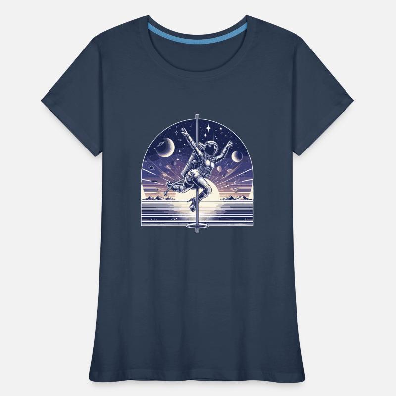 Pole Dance Astronaut Pole Dance Gift Women's Premium Organic T-Shirt