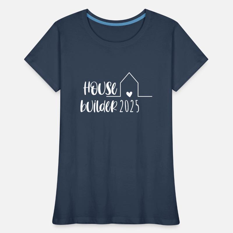 Constructeur de maisons Partnerlook Hausbau – Maison des constructeurs T-shirt bio Premium Femme