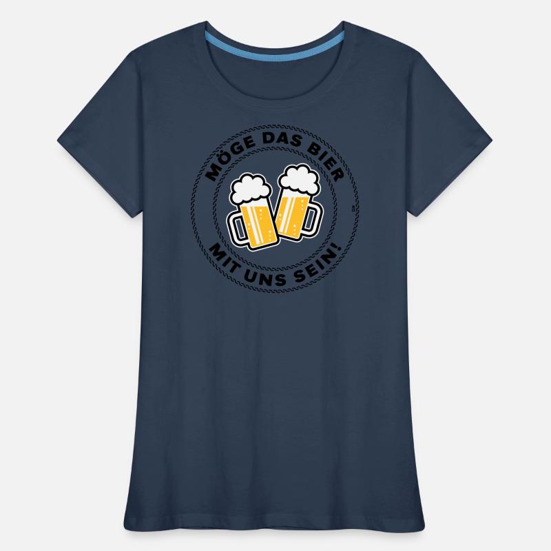 Möge Das Bier Mit Uns Sein! (Spruch / 3C / POS) Frauen Premium Bio T-Shirt