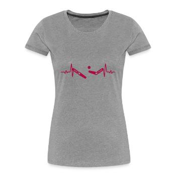 Flipper Jeu d'arcade - T-shirt bio Premium Femme - bleu marine - Devant - Mia (176cm)