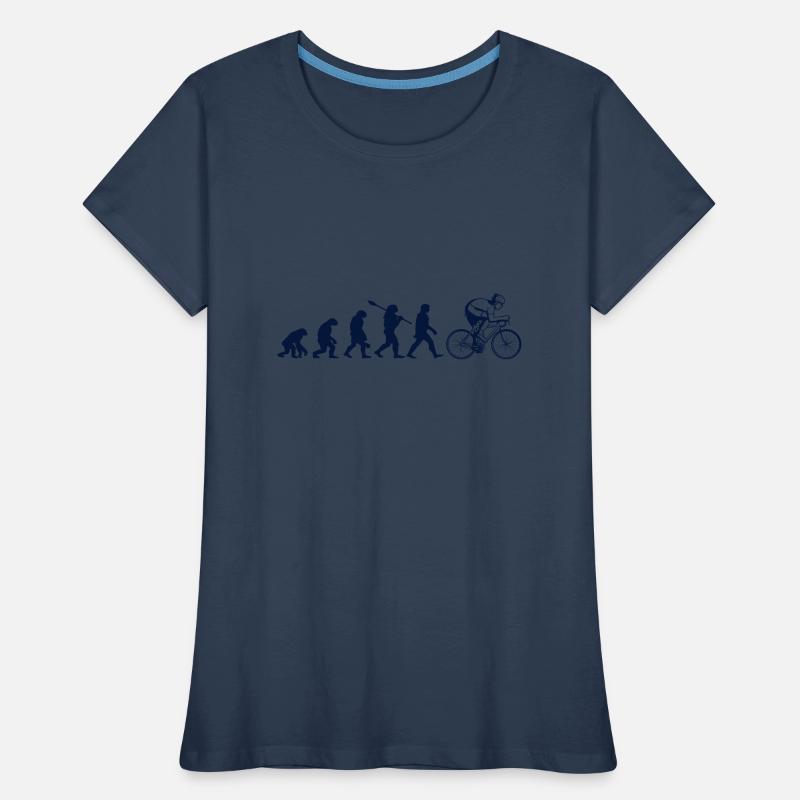 Evolution du cyclisme T-shirt bio Premium Femme