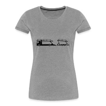 auto transporter for cars_b1 - Women's Premium Organic T-Shirt - navy - Front - Mia (176cm)