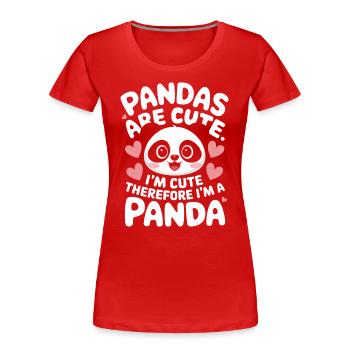 Pandabär Panda Tier Pandas - Frauen Premium Bio T-Shirt - Navy - Vorne - Mia (176cm)