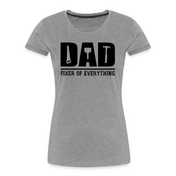 Dad - Fixer Of Everything Dad Gift - T-shirt bio Premium Femme - bleu marine - Devant - Mia (176cm)
