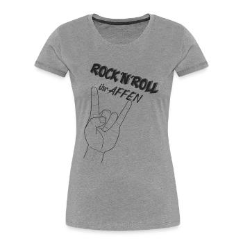 Rock'n'Roll ihr Affen || Luke Mockridge TV-Show - Frauen Premium Bio T-Shirt - Navy - Vorne - Mia (176cm)