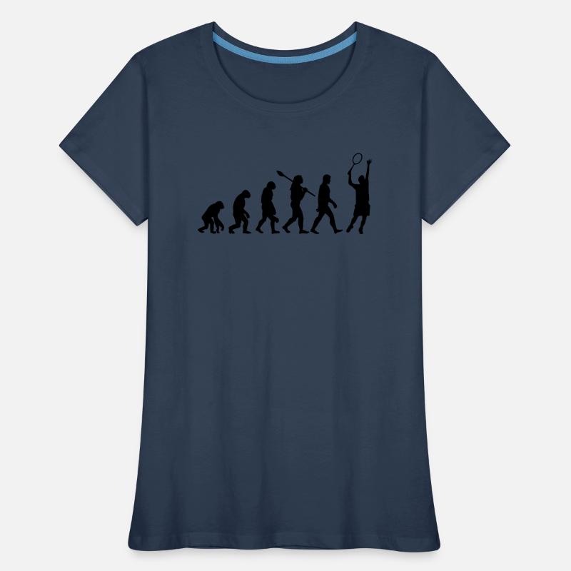 évolution du tennis T-shirt bio Premium Femme