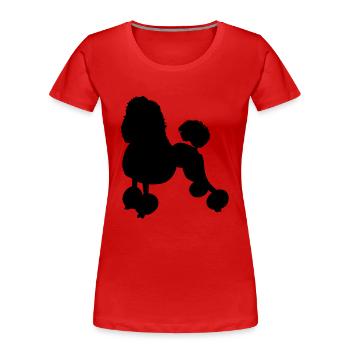 puddel - Frauen Premium Bio T-Shirt - Navy - Vorne - Mia (176cm)