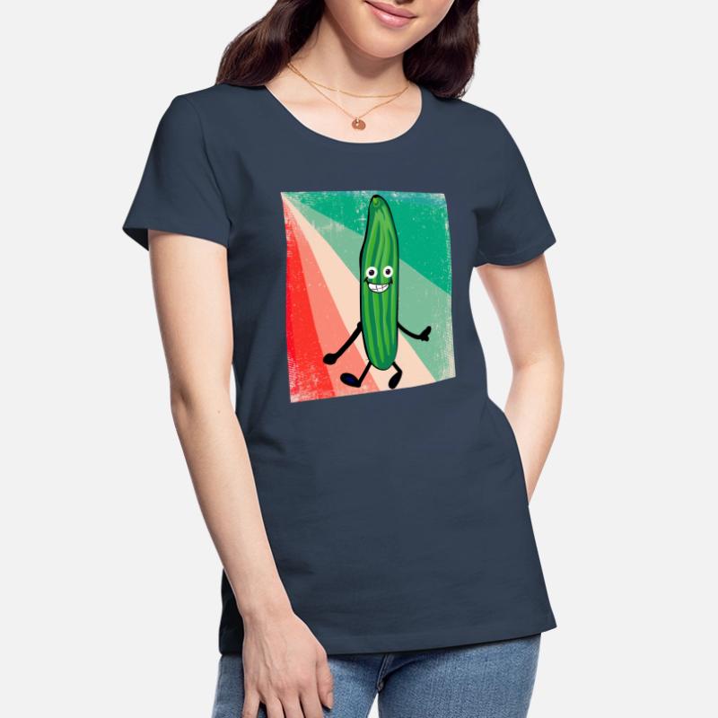 Concombre,Concombre,Concombre,Concombre,Concombre,Rétro T-shirt bio Premium Femme