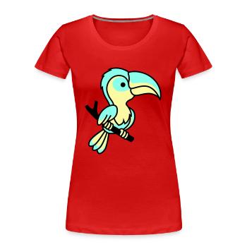 parrot - Women's Premium Organic T-Shirt - navy - Front - Mia (176cm)