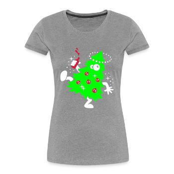 Tipsy Christmas - Women's Premium Organic T-Shirt - navy - Front - Mia (176cm)