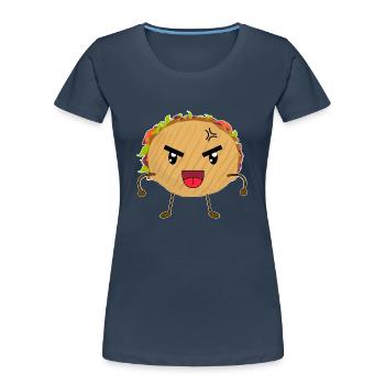 Sweet Cute Döner Funny - Women's Premium Organic T-Shirt - navy - Front - Mia (176cm)