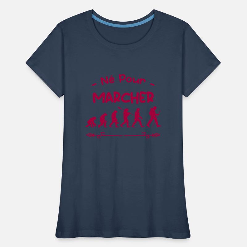 né pour marcher évolution T-shirt bio Premium Femme