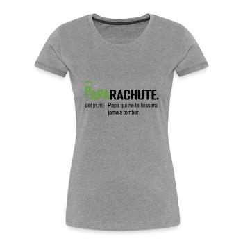 Paparachute Geschenk Papa Vater und Tochter Geburtstag - Frauen Premium Bio T-Shirt - Navy - Vorne - Mia (176cm)