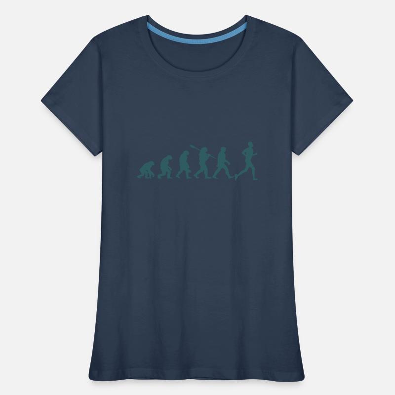 Evolution du marathon T-shirt bio Premium Femme