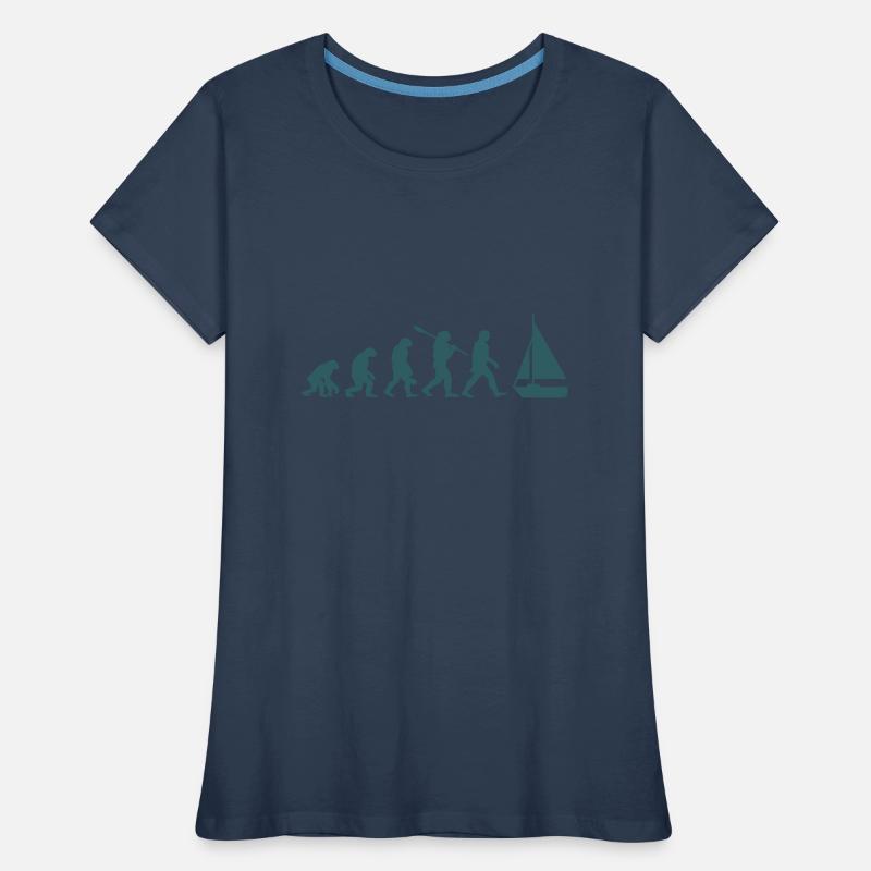 Evolution Segelboot Boot Frauen Premium Bio T-Shirt