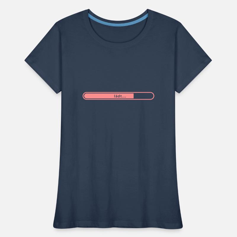 Loading bar status bar installation time Women's Premium Organic T-Shirt