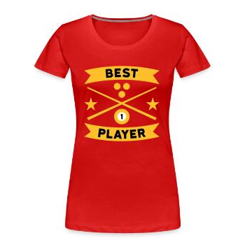 Best billiard players, billiard cues, billiard balls - Women's Premium Organic T-Shirt - navy - Front - Mia (176cm)