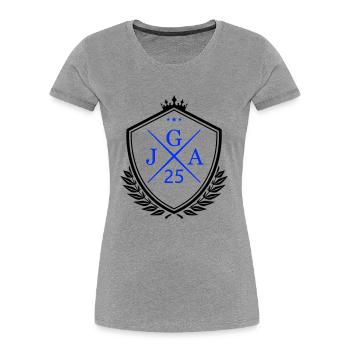 JGA 25 - T-shirt bio Premium Femme - bleu marine - Devant - Mia (176cm)