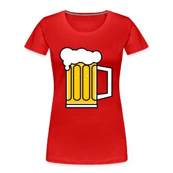Bahre - Frauen Premium Bio T-Shirt - Navy - Vorne - Mia (176cm)