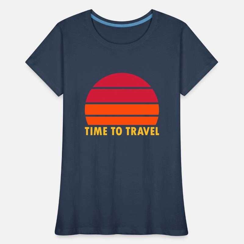 Temps de déplacement (soleil partagé) T-shirt bio Premium Femme