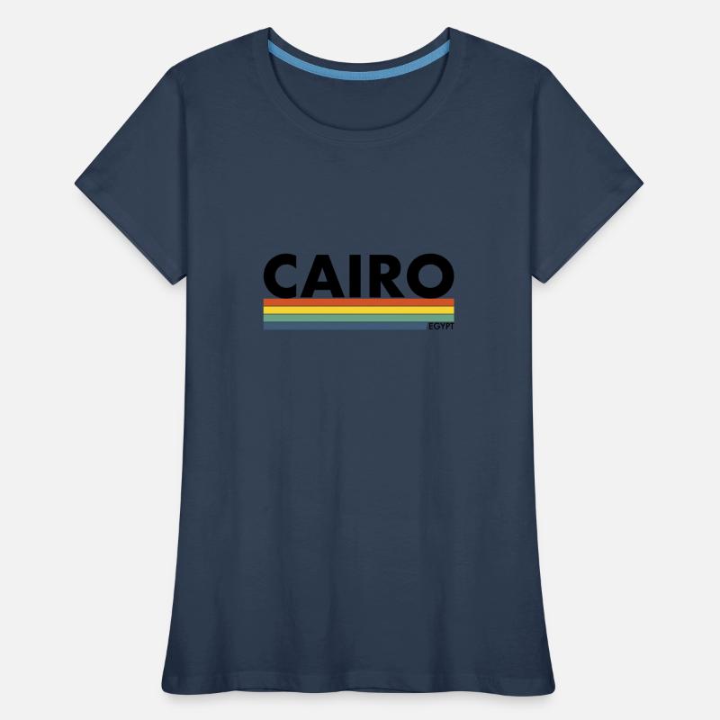 Le Caire Rétro Égypte Égypte Égypte Egypte Egyptienne Egypte T-shirt bio Premium Femme