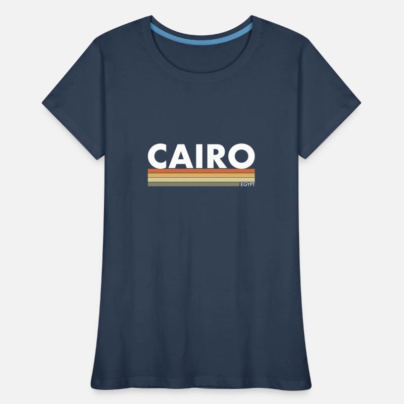 Le Caire Rétro Égypte Égypte Égypte Egypte Egyptienne Egypte T-shirt bio Premium Femme