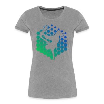 Skateboarder Homme Skateboarder Skateboard Skater - T-shirt bio Premium Femme - bleu marine - Devant - Mia (176cm)