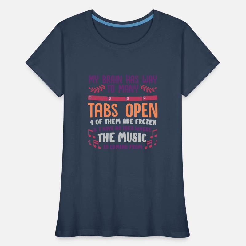 adhd, adhd brain, tabs, Women's Premium Organic T-Shirt