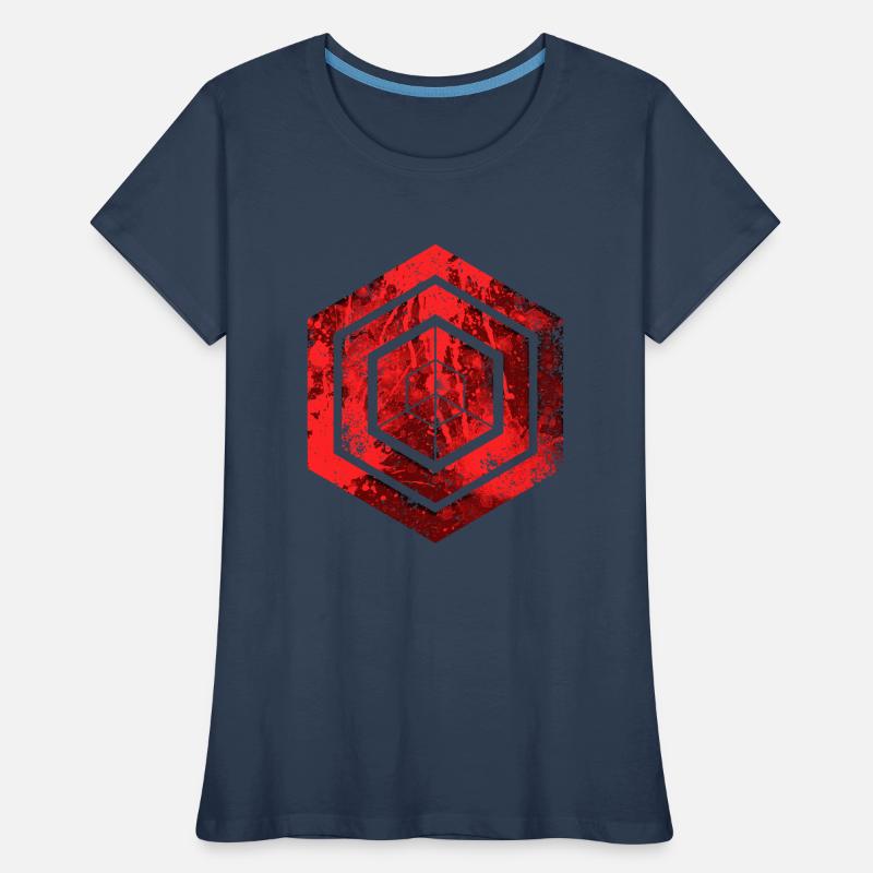 Hexagon-Programmierung Programmierer Codierung geometrisch Frauen Premium Bio T-Shirt