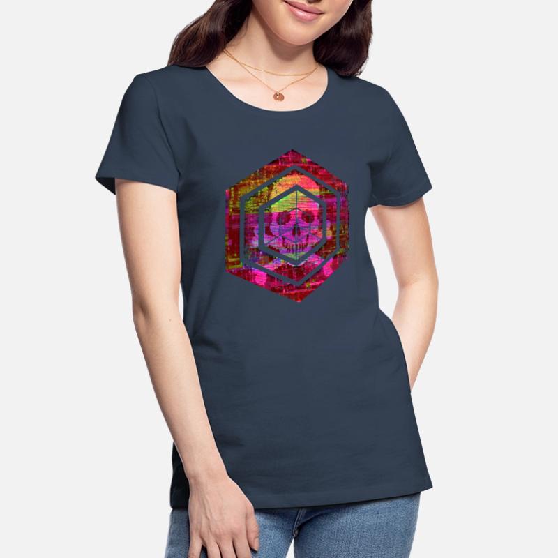 hexagon programming programmer coding geometric Women's Premium Organic T-Shirt