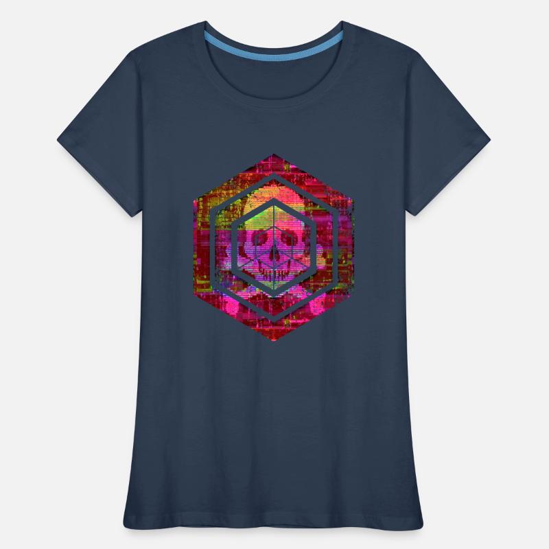Hexagon-Programmierung Programmierer Codierung geometrisch Frauen Premium Bio T-Shirt